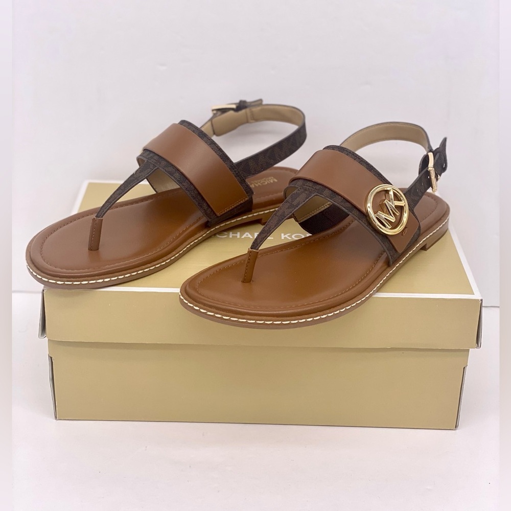 Michael Kors Carmen Thong Sandals Brown women’s size 9.5 - Picture 7 of 9